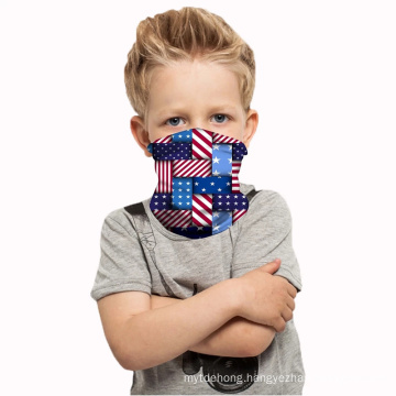 Cartoon Kid Face Scarf Cover Dustproof Bandana Elastic Neck Gaiter